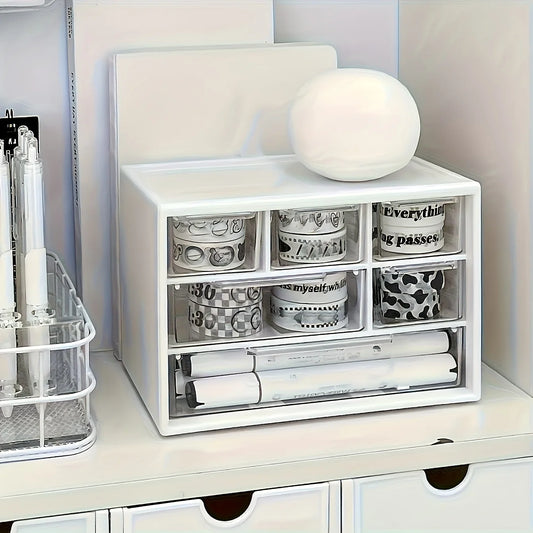6-Drawer Desktop Organizer – Office, Stationery & Dorm Desktop Drawer Organizer Peaceful Pleasures Health and Wellness