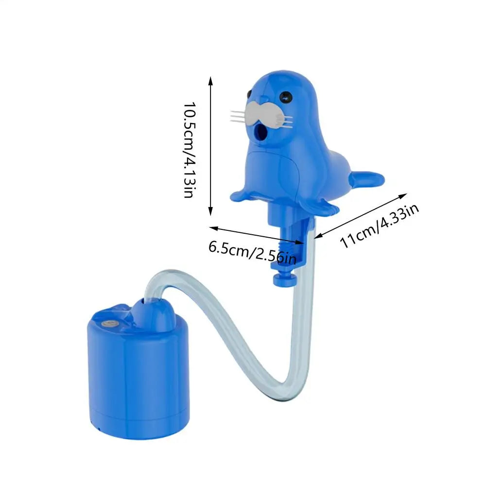 Rechargeable Water Table Spray Pump Splash Toy Accessory Outdoor Water Play For Kids, Backyard Beach Garden Bathtub Peaceful Pleasures Health and Wellness Blue