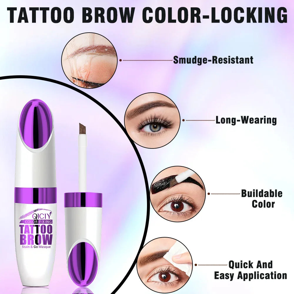 Waterproof Tear-Off Eyebrow Adhesive – Long-Lasting Color