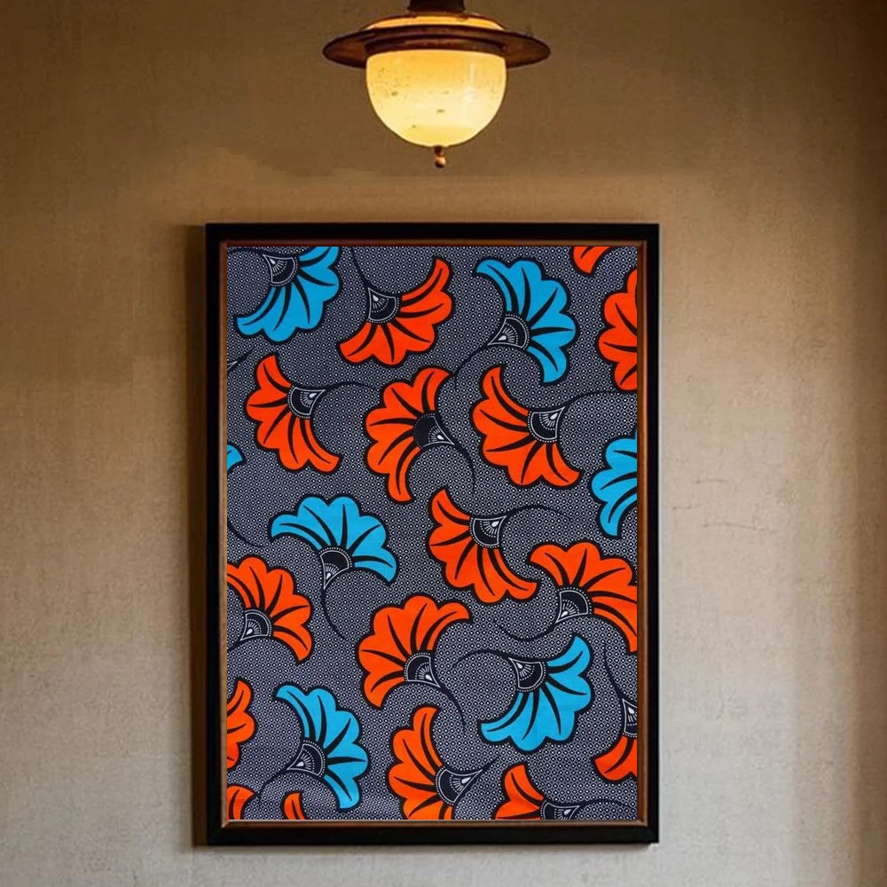African Classic Fabric Kente Cloth Poster HD art sticky wall waterproof home living room bedroom bar aesthetic decoration Peaceful Pleasures Health and Wellness z11 30X40cmNoframe