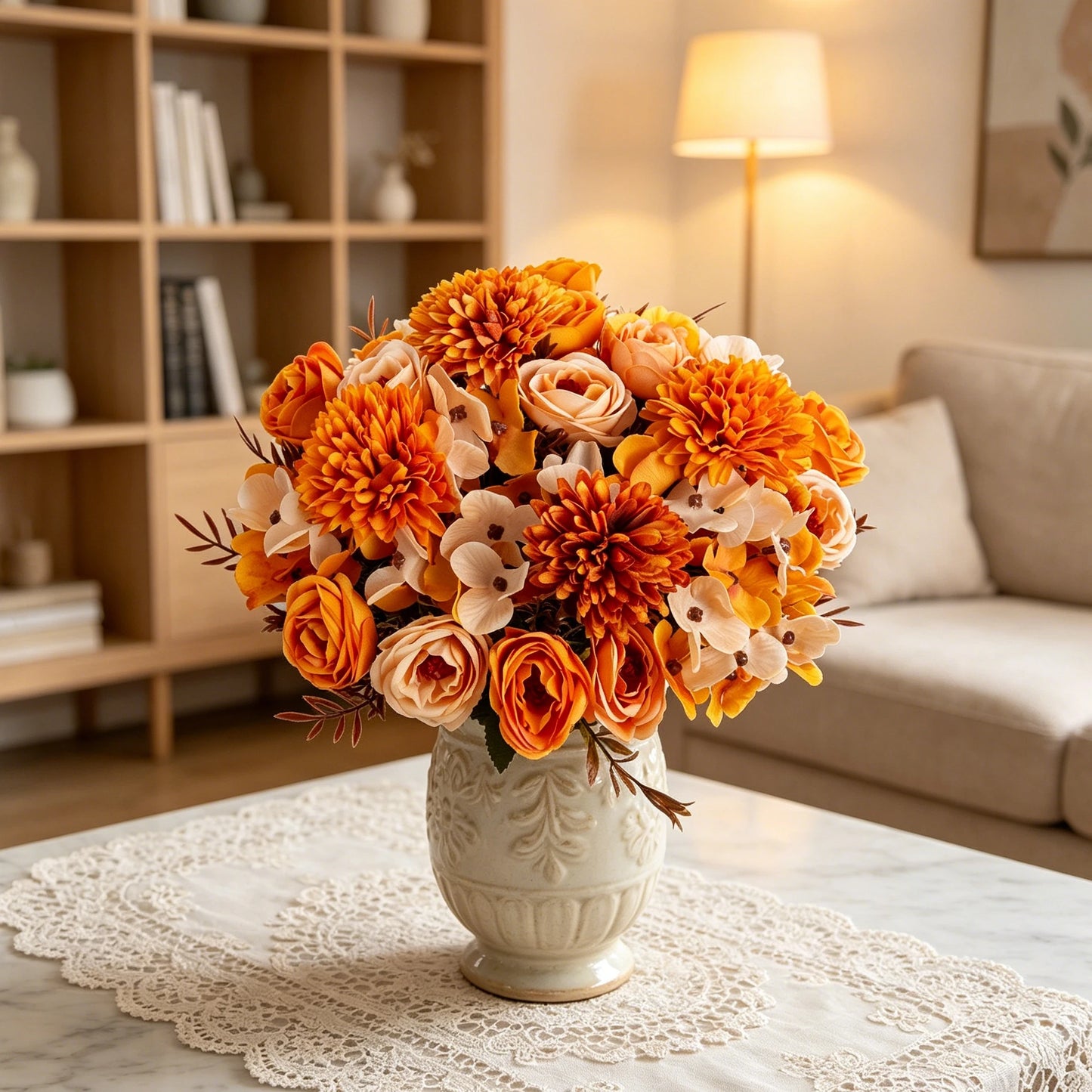 Silk Rose Artificial Flowers for Wedding, Home & DIY Decor