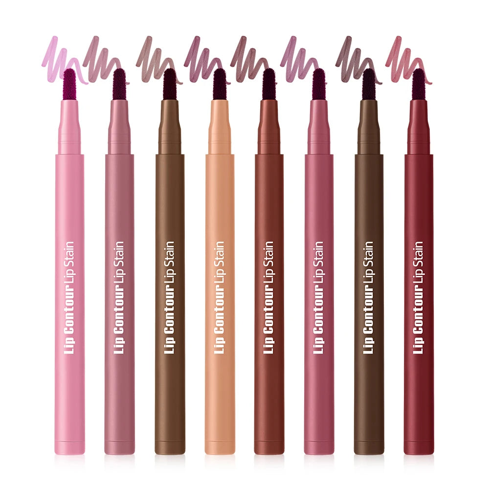 2-in-1 Dual-Tip Lip Contour Stain Pen | Smudge-Proof & Moisturizing