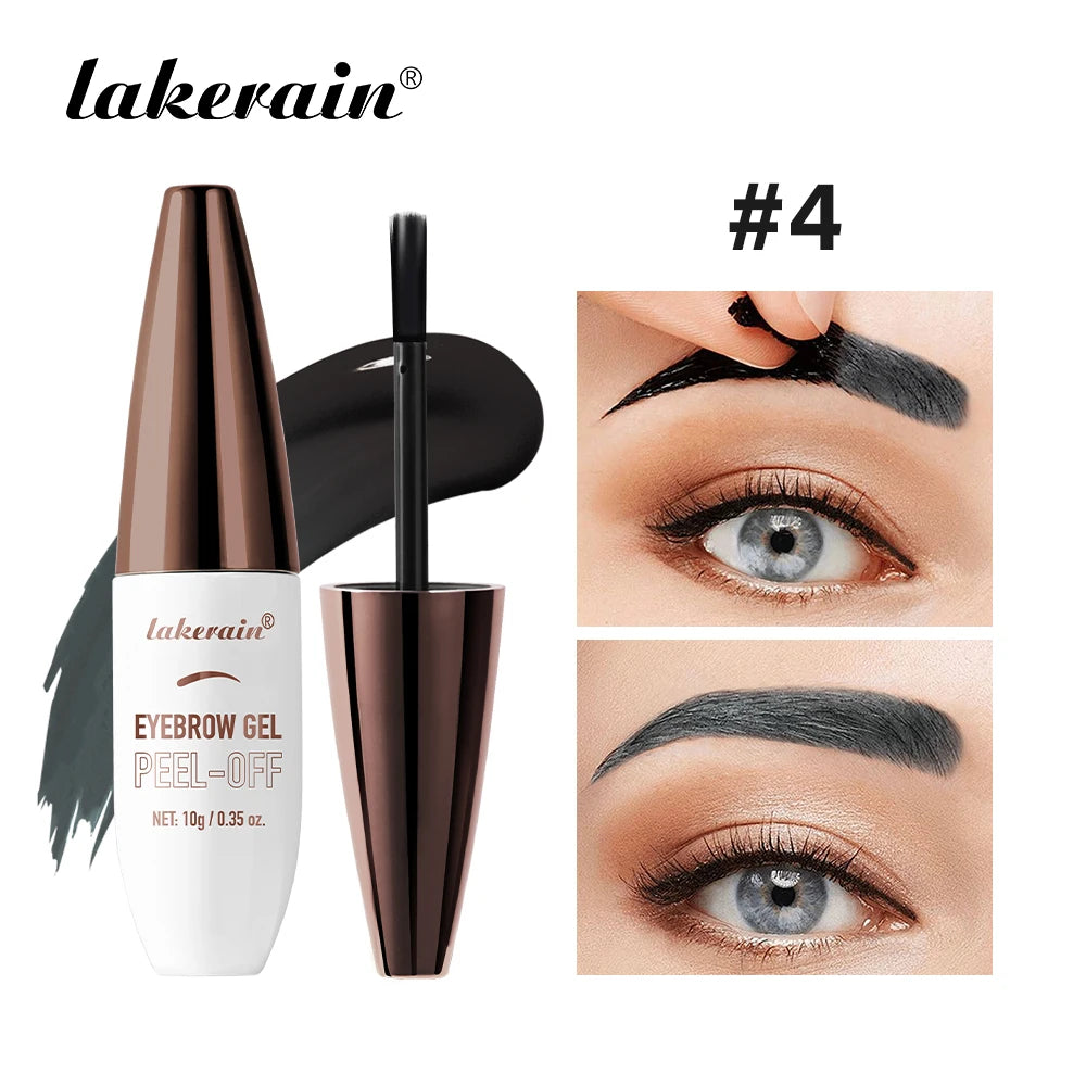 Peel-off Eyebrow Gel Waterproof And Sweat-proof Tattoo Long-Lasting Smudge-Proof Effect Natural Eyebrow Dye Eye Makeup Cosmetics Peaceful Pleasures Health and Wellness Light brown