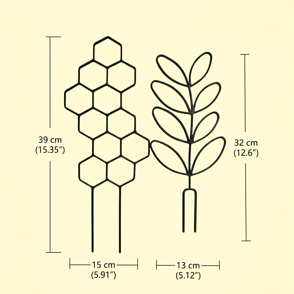 Leaf Shape Indoor Plant Trellis for Potted Climbing Plants