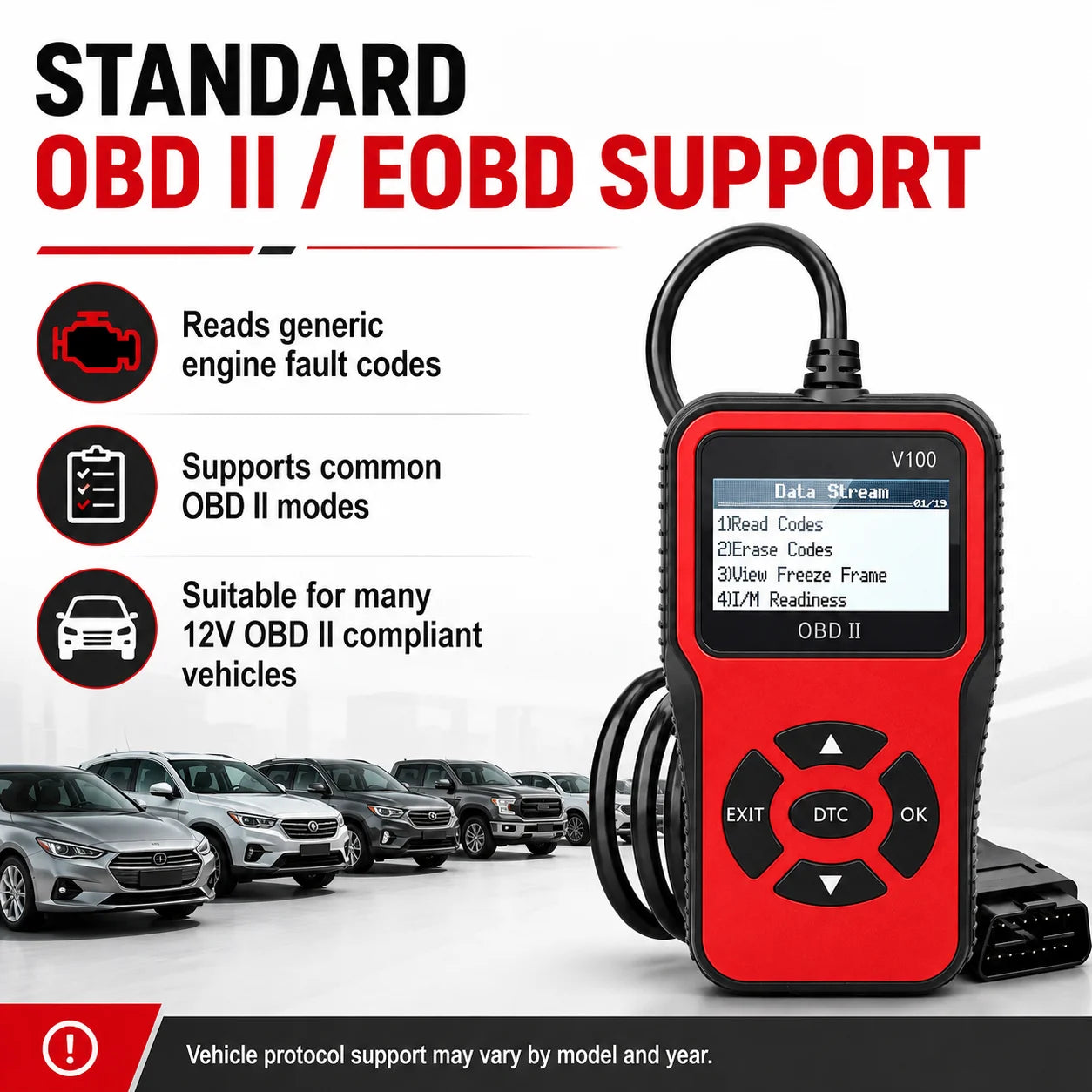 V100 OBD2 Scanner – Car Code Reader & Battery Voltage Tester Peaceful Pleasures Health and Wellness