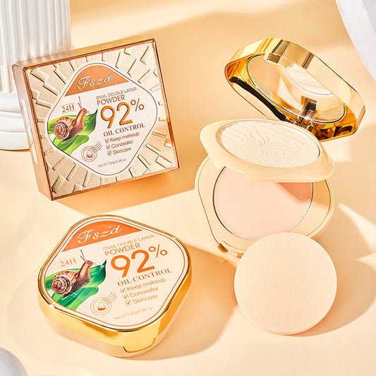 Snail Water Transparent Double Layer Powder Makeup Peaceful Pleasures Health and Wellness