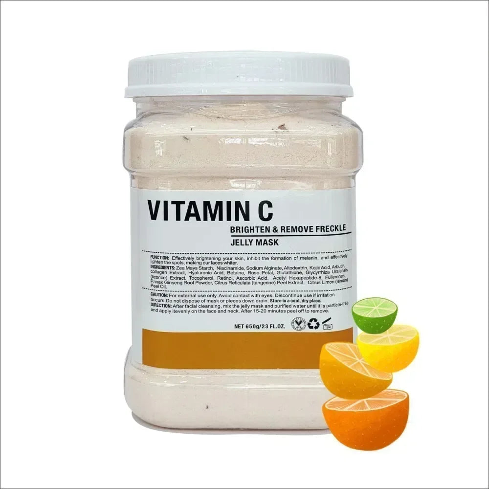 Gold Jelly Peel-Off Mask Powder 650g – Vitamin C & Hyaluronic Acid