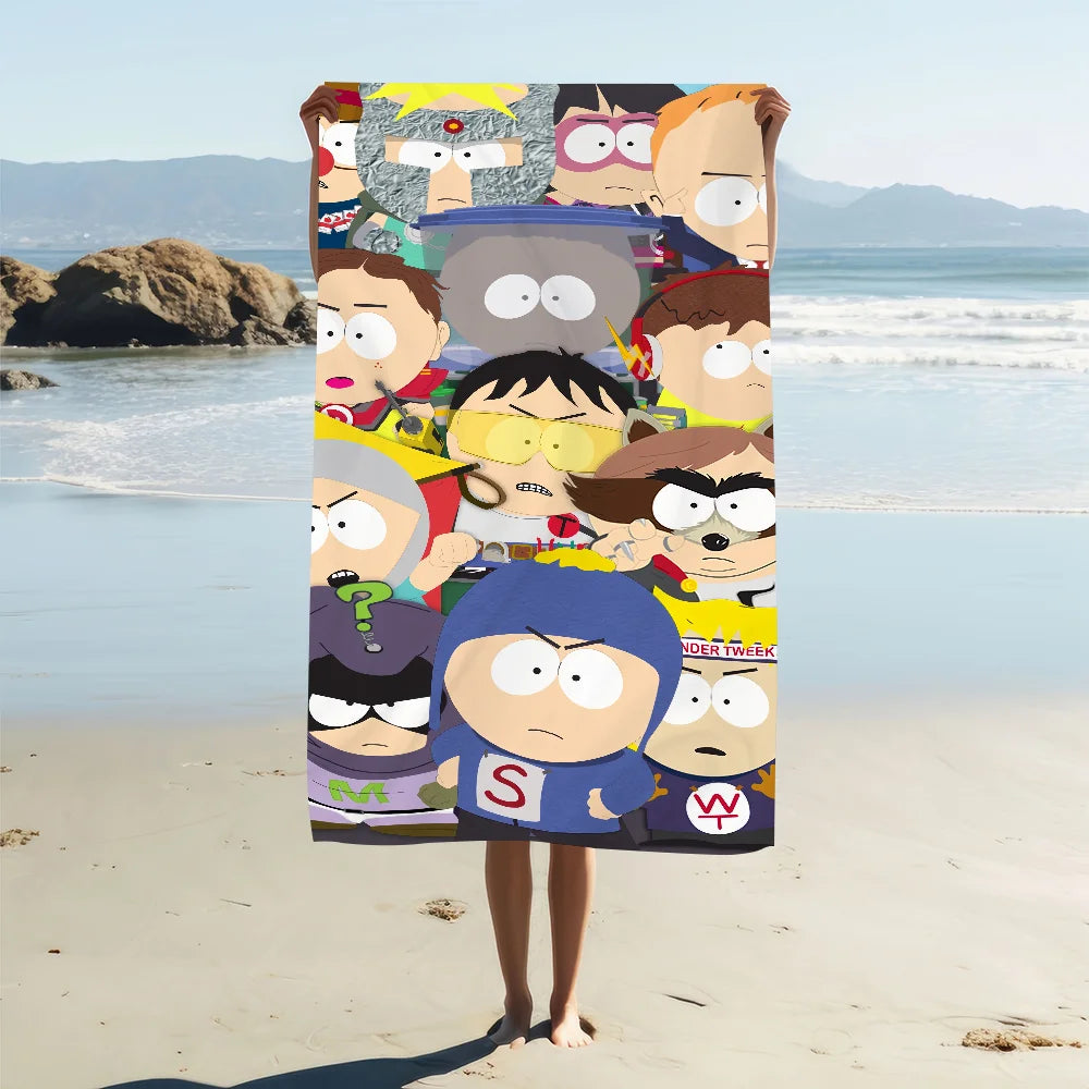 Quick-Dry Cartoon Beach Towel | Pool, Gym, Travel & Camping