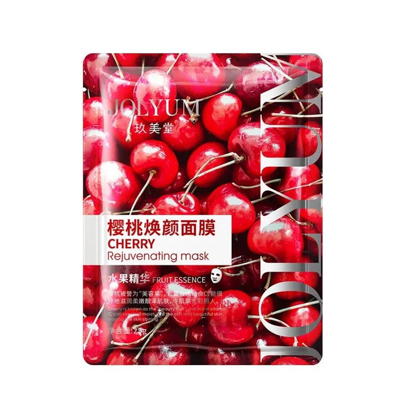 Fruit Face Sheet Mask 6pcs – Hydrating, Brightening & Anti-Aging