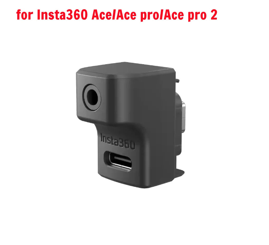 Mic Adapter for Insta360 X5/X4/X3/Ace Pro – Audio Cold Shoe