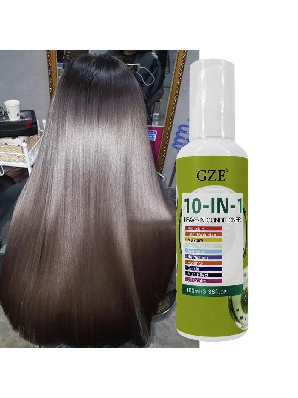GZE 10-in-1 Leave-In Conditioner | Argan Oil, Anti-Frizz