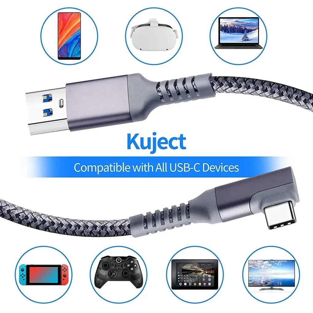 Meta Quest 2 Link Cable USB-A to USB-C 5M | VR Accessory