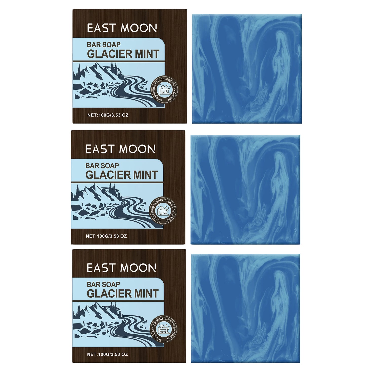 Glacier Cooling Mint Men's Bar Soap – Face & Body Cleanser