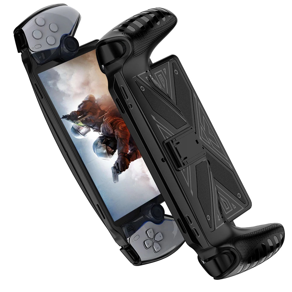 TPU Protective Case for PS Portal With bracket Game Console Case Anti-Scratch Cover Grip Case for PS 5 Accessories Peaceful Pleasures Health and Wellness