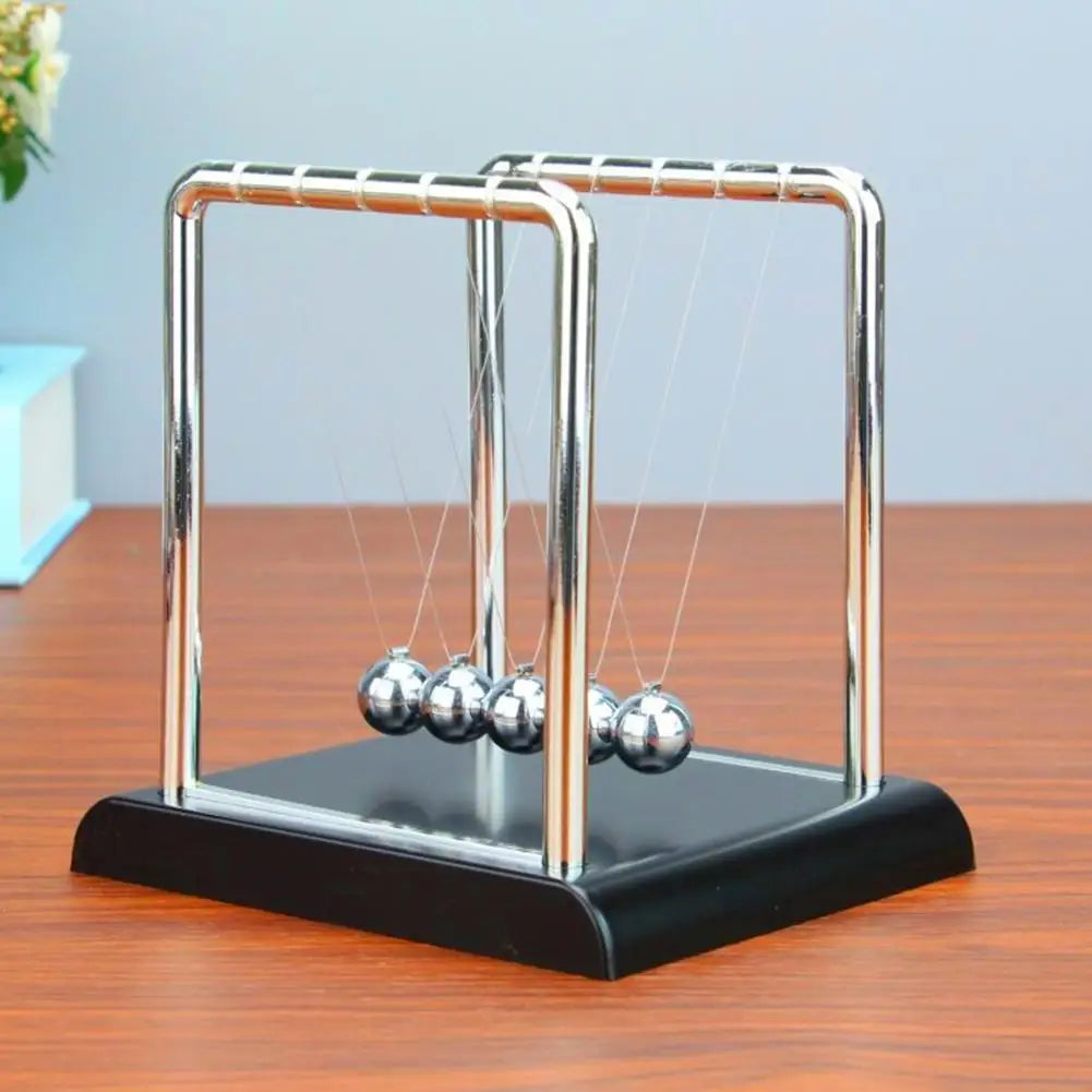 Newton's Cradle Steel Pendulum Toy – Physics Desk Decor