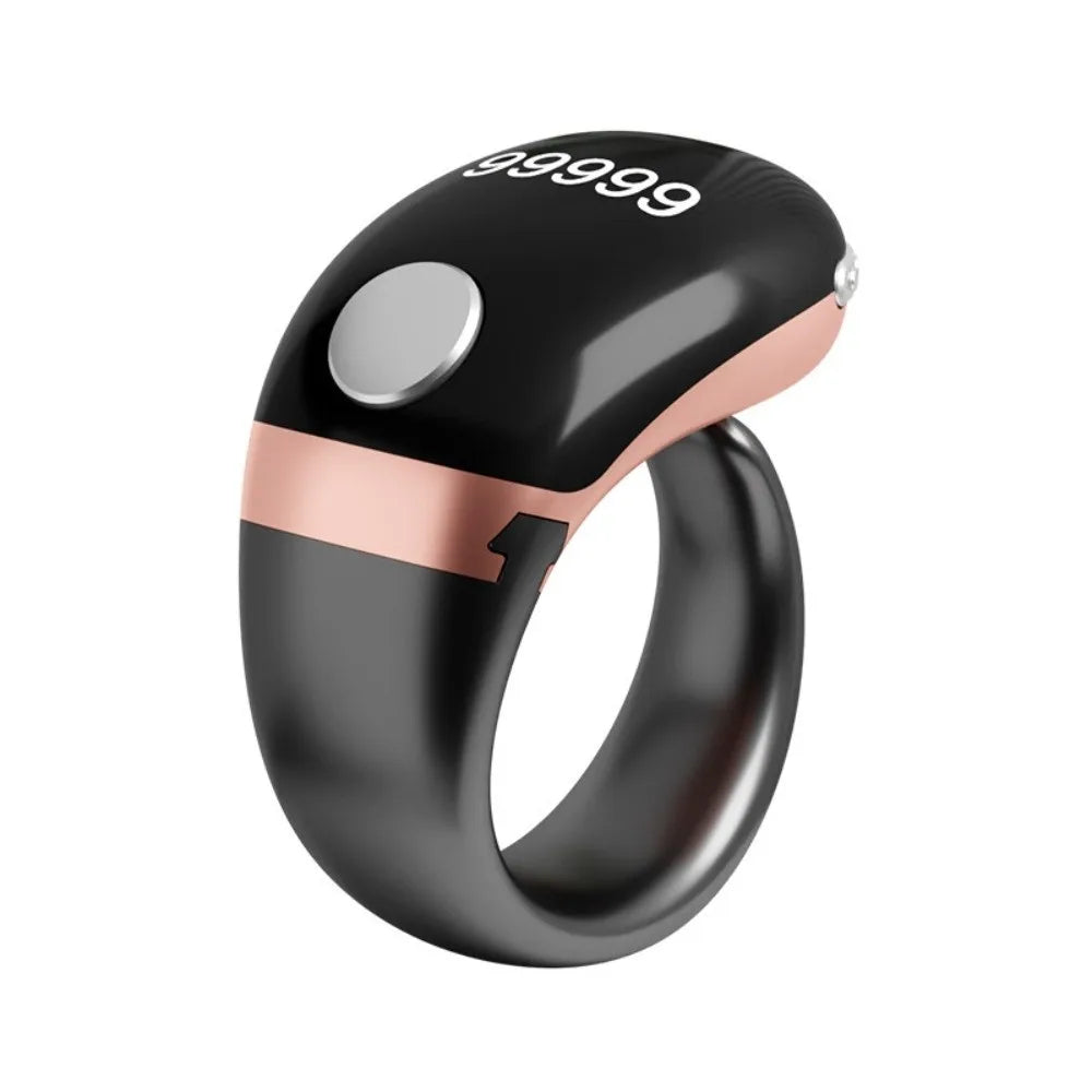 Digital Tally Counter Ring – LCD 99999 Touch Control, 3-Speed