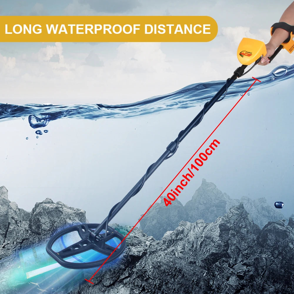 Tanxunzhe TC-500 Metal Detector 100CM Waterproof Underground Professional Gold Detector for Adults Treasure Finder Pinpointing Peaceful Pleasures Health and Wellness