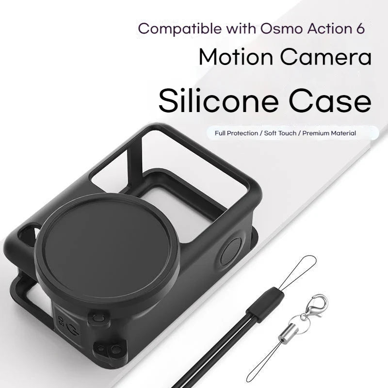 Silicone Case & Tempered Film for DJI Osmo Action 6