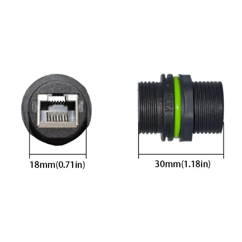 IP68 Waterproof RJ45 Panel Mount Connector M20/M23 8-Core
