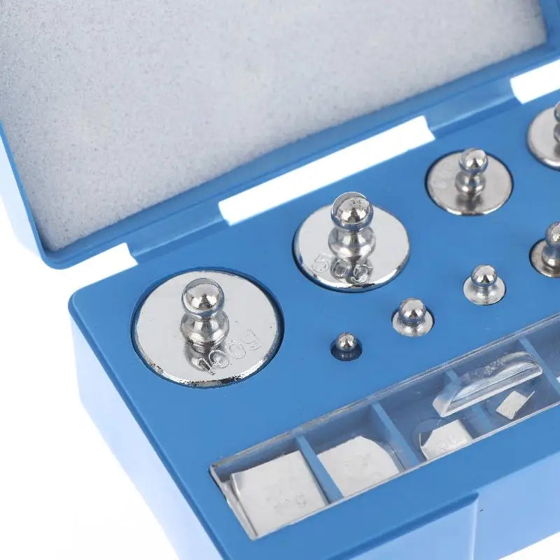 17Pcs/Set 10mg-100g Precision Digital Scale Calibration Weight Set Weighting Tool 100g 50g 20g 10g 5g 2g 1g 1000mg Tablet Code Peaceful Pleasures Health and Wellness