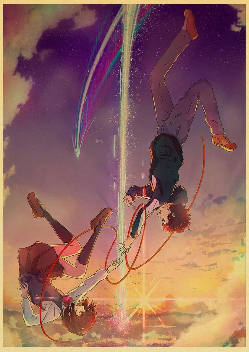 Your Name Anime Poster – Shinkai Makoto Canvas Wall Art