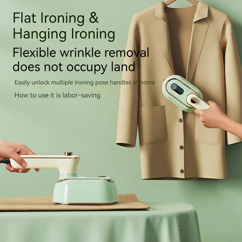 URGGU Mini Portable Steam Iron – 180° Folding, Dry & Wet