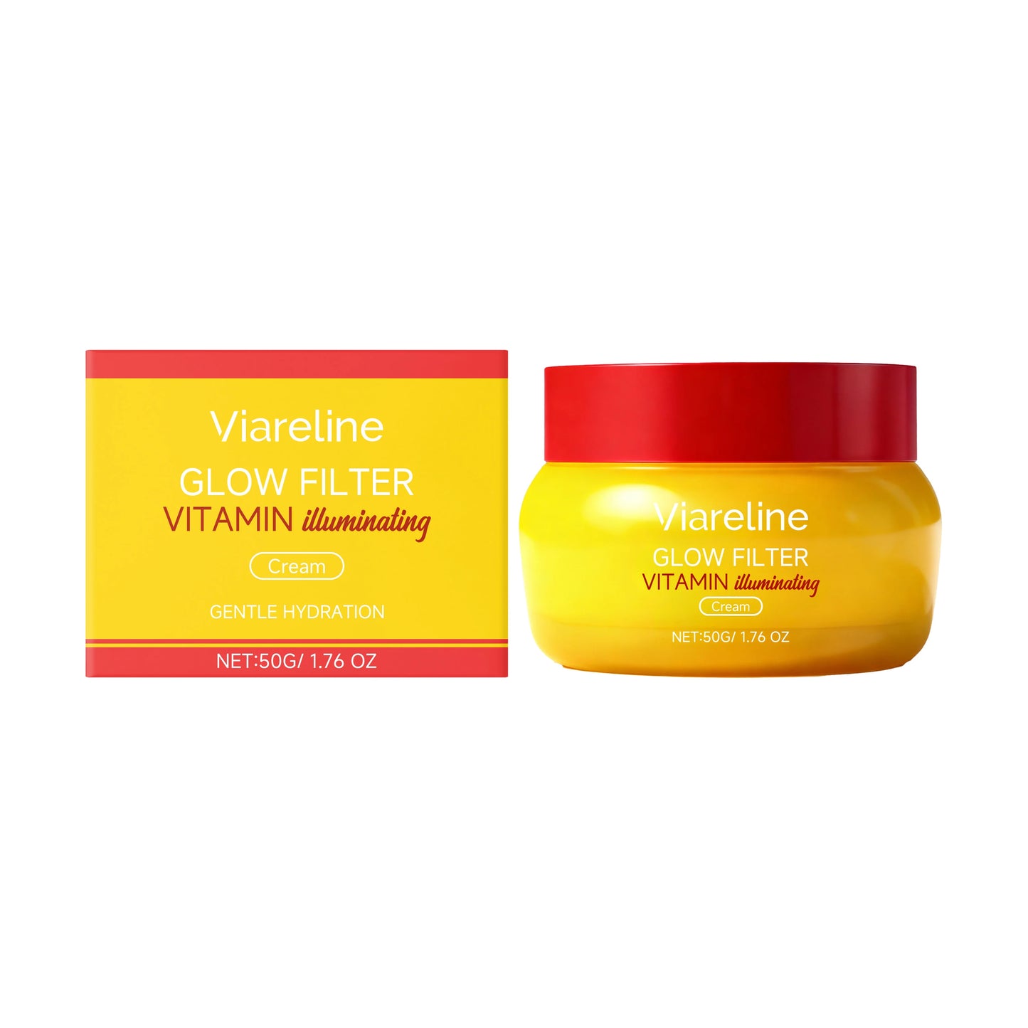 Vitamin Brightening Cream Hydrating Firming Glowing Smoothing Repairing Stabilizing Lighten Melanin Barrier Protection Day Cream Peaceful Pleasures Health and Wellness 50g boxed