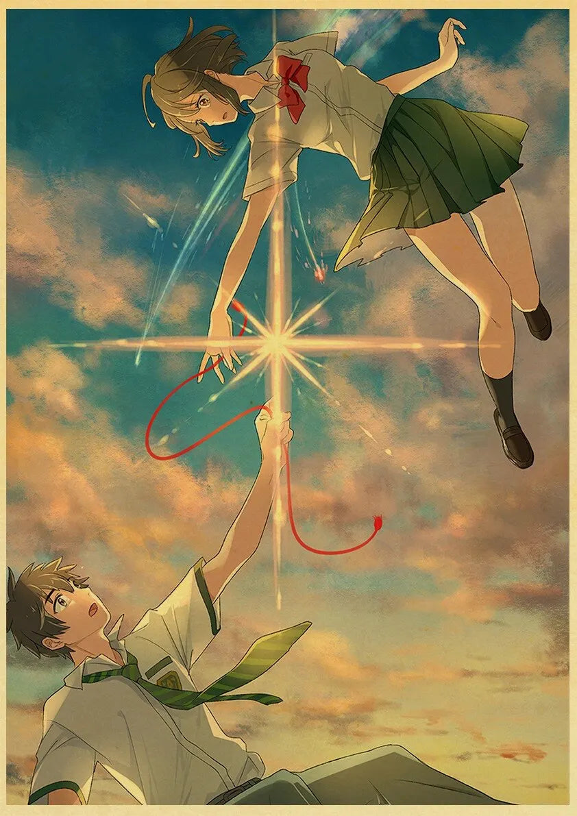 Your Name Anime Poster – Shinkai Makoto Canvas Wall Art