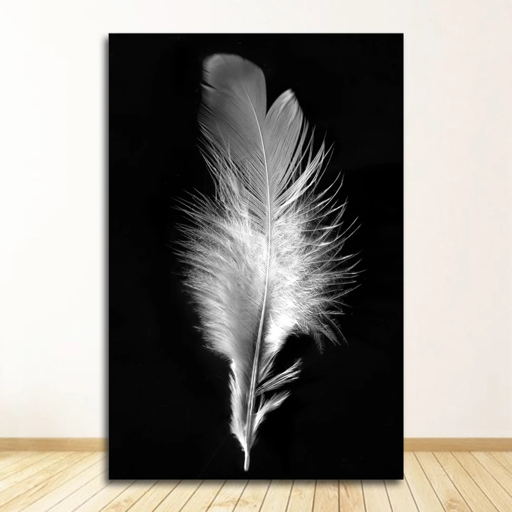 Guardian Angel Canvas Wall Art | Scandinavian White Wings Print