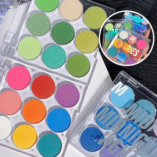 9-Color Eyeshadow Palette – Pearl, Matte & Shimmer Waterproof Eyeshadow Palette Peaceful Pleasures Health and Wellness
