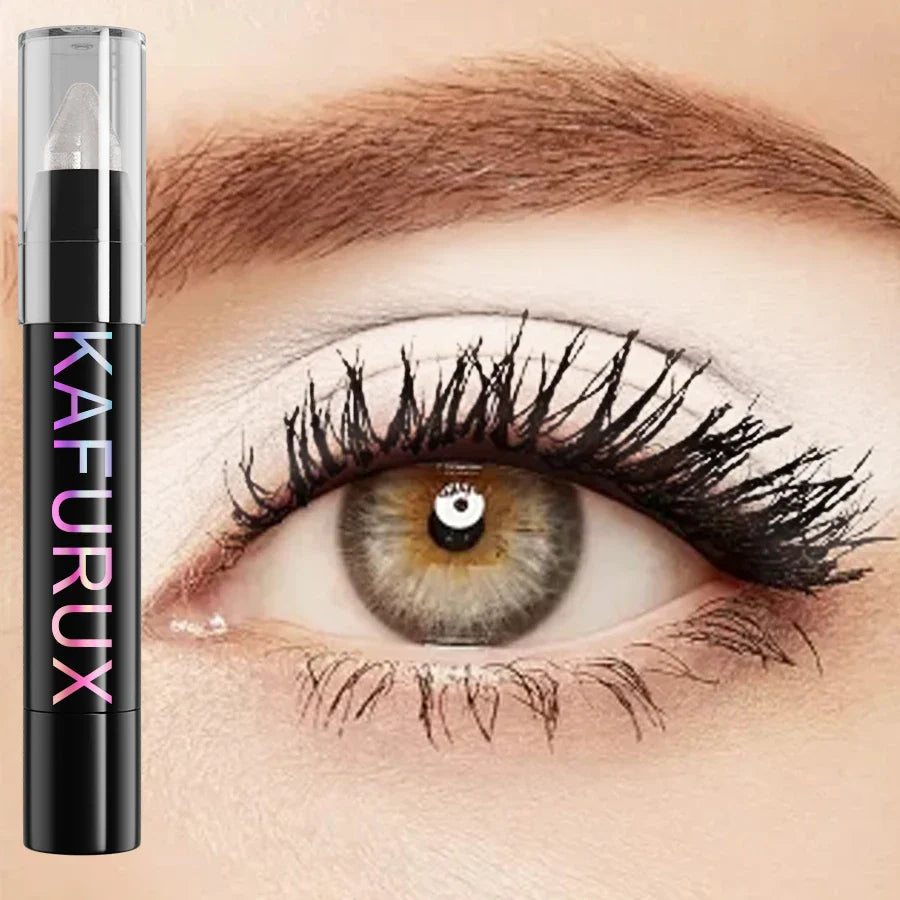 KAFURUX 25-Color Glitter Eyeshadow Pencil – Waterproof & Matte
