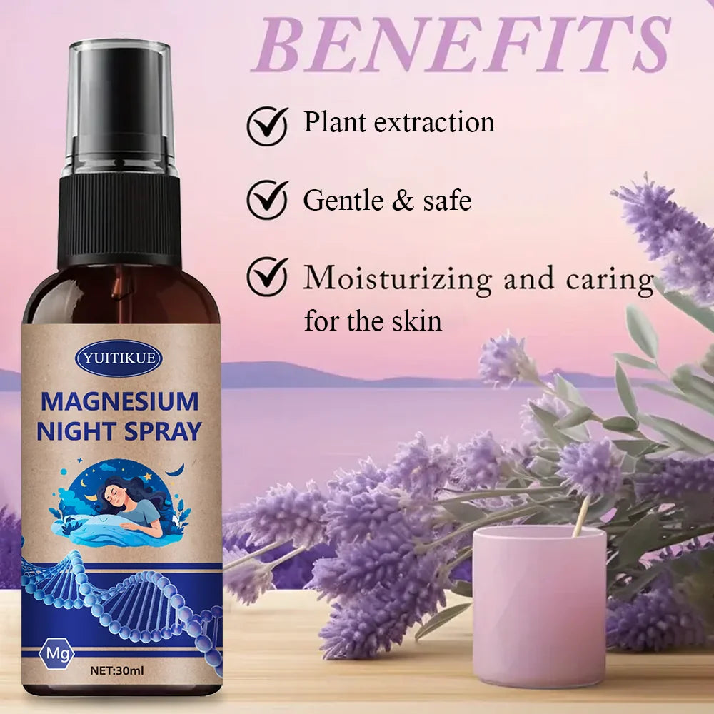Magnesium Night Spray 30ml with Lavender Oil | Sleep Spray