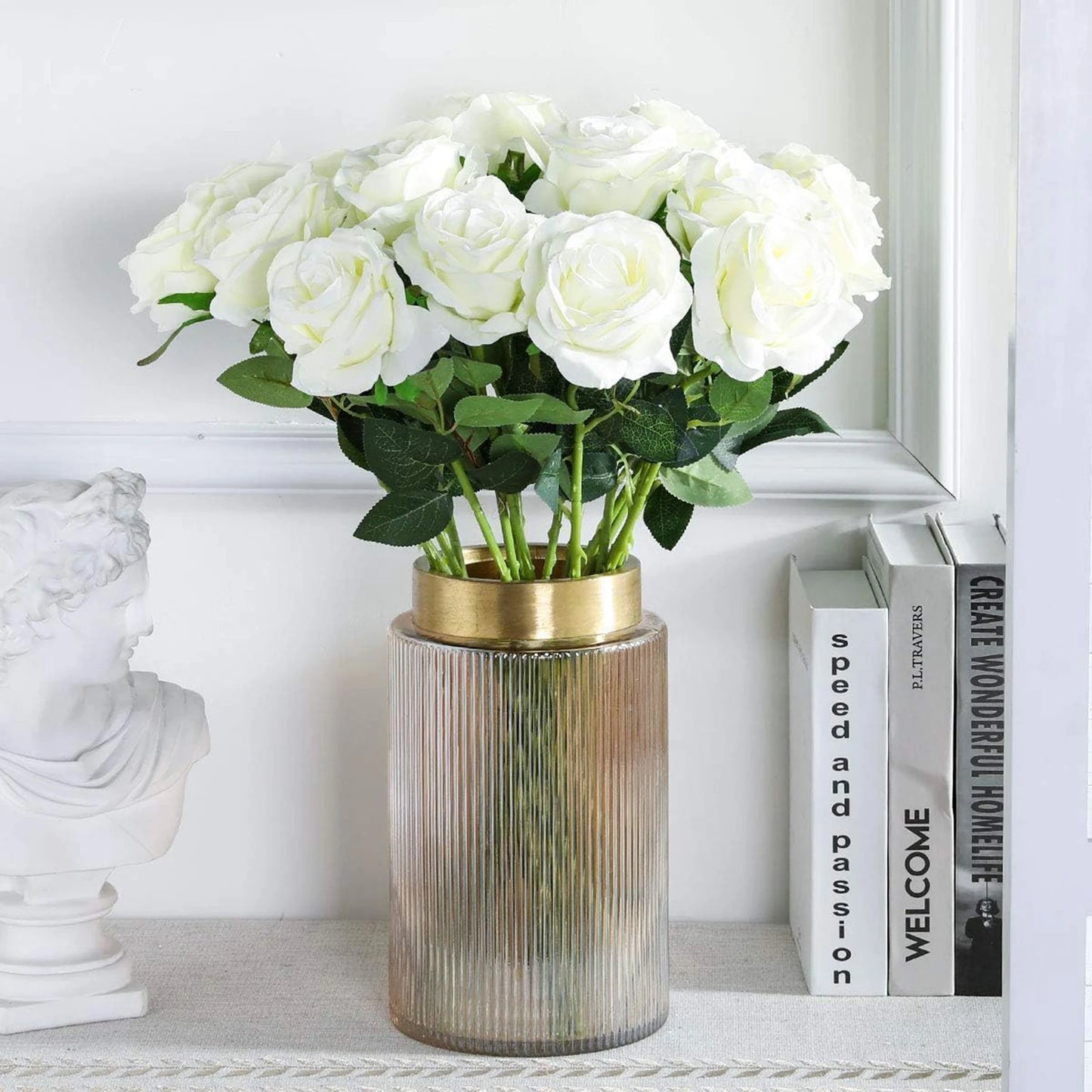 Faux Silk Rose Bouquet | Wedding, Home & Party Décor