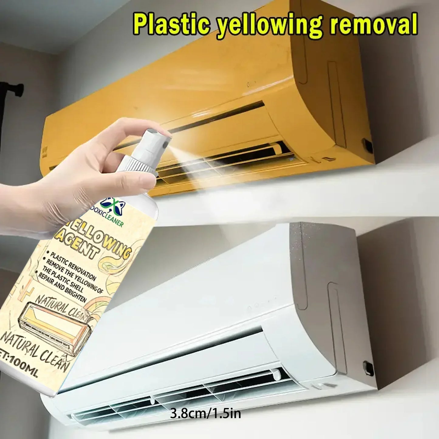 Plastic Restoration Spray – Remove Yellowing & Restore Color