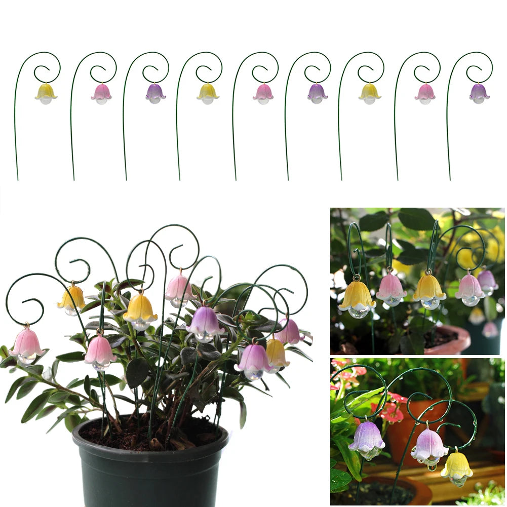 No Fade Resin Flower Pick Stand | Fairy Garden Decor