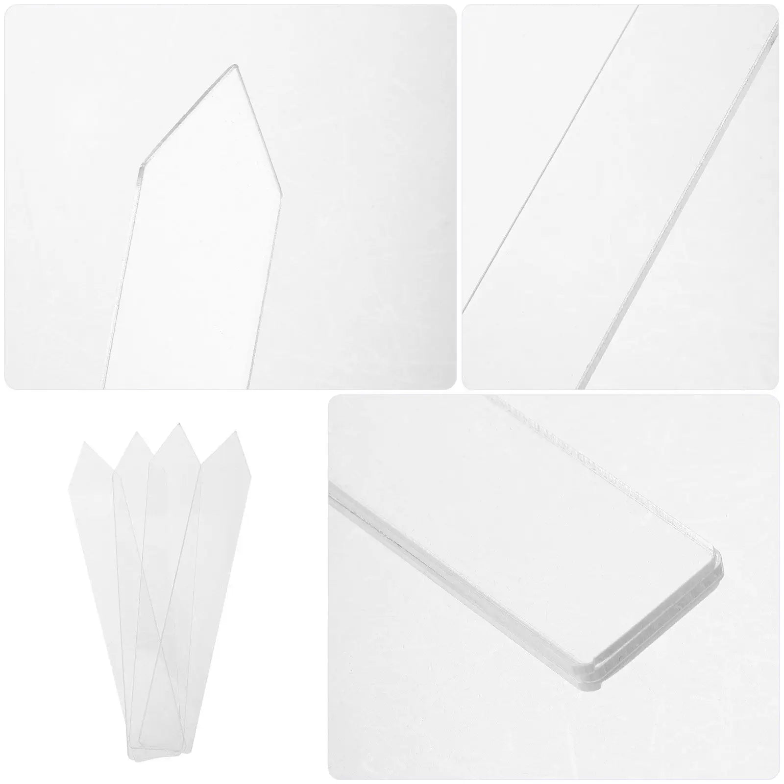 24Pcs Reusable Garden Plant Labels Acrylic Transparent Stakes for Nursery Flower Pots Herb Markers Vegetable Sign Stake Tags Peaceful Pleasures Health and Wellness