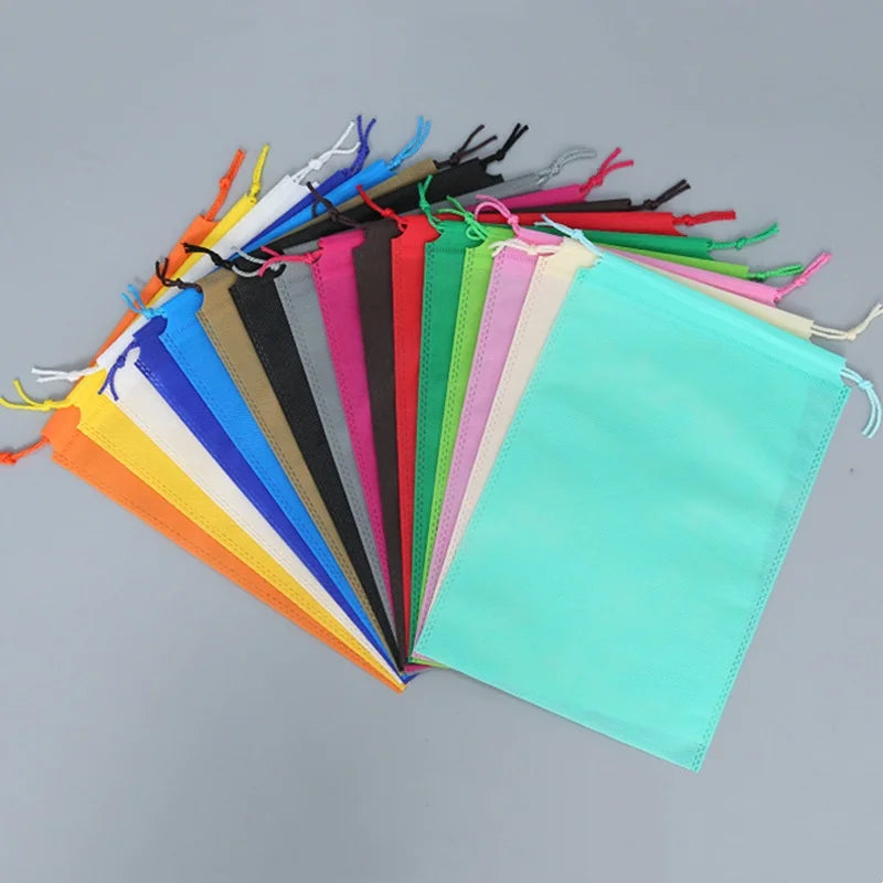 StoBag 5-30pcs Wholesale Non-woven Drawstring Bags Shoe Clothes Storage Reusable Pocket Travel Organizer Pouch Logo(Extra Fee) Peaceful Pleasures Health and Wellness