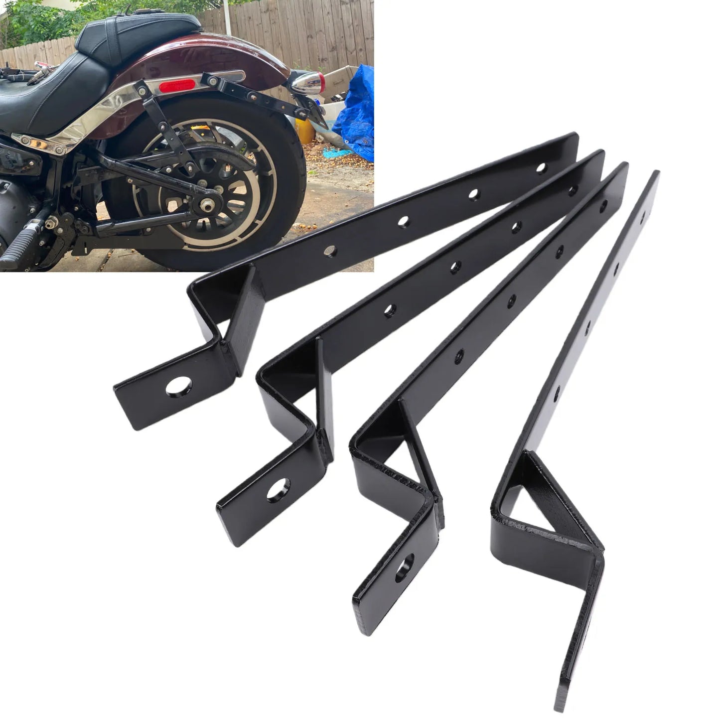 Motorcycle Saddlebag Mounting Bracket – Adjustable Carbon Steel