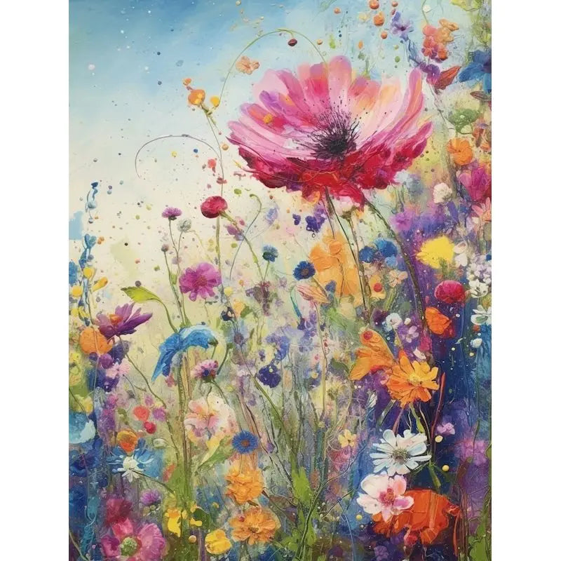 GATYZTORY Paint by Numbers Kit – Woman Flower Canvas 60×75cm