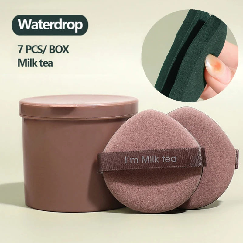 7-Piece Strawberry Makeup Sponge Puff Set – Soft Double-Sided