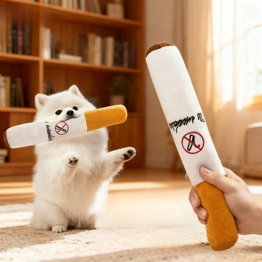 Voice Emitting Cigarettes Pet Plush Toys Cigar Shaped Hip-hop Simulation Funny Teeth Grinding Domineering Cats and Dogs Peaceful Pleasures Health and Wellness