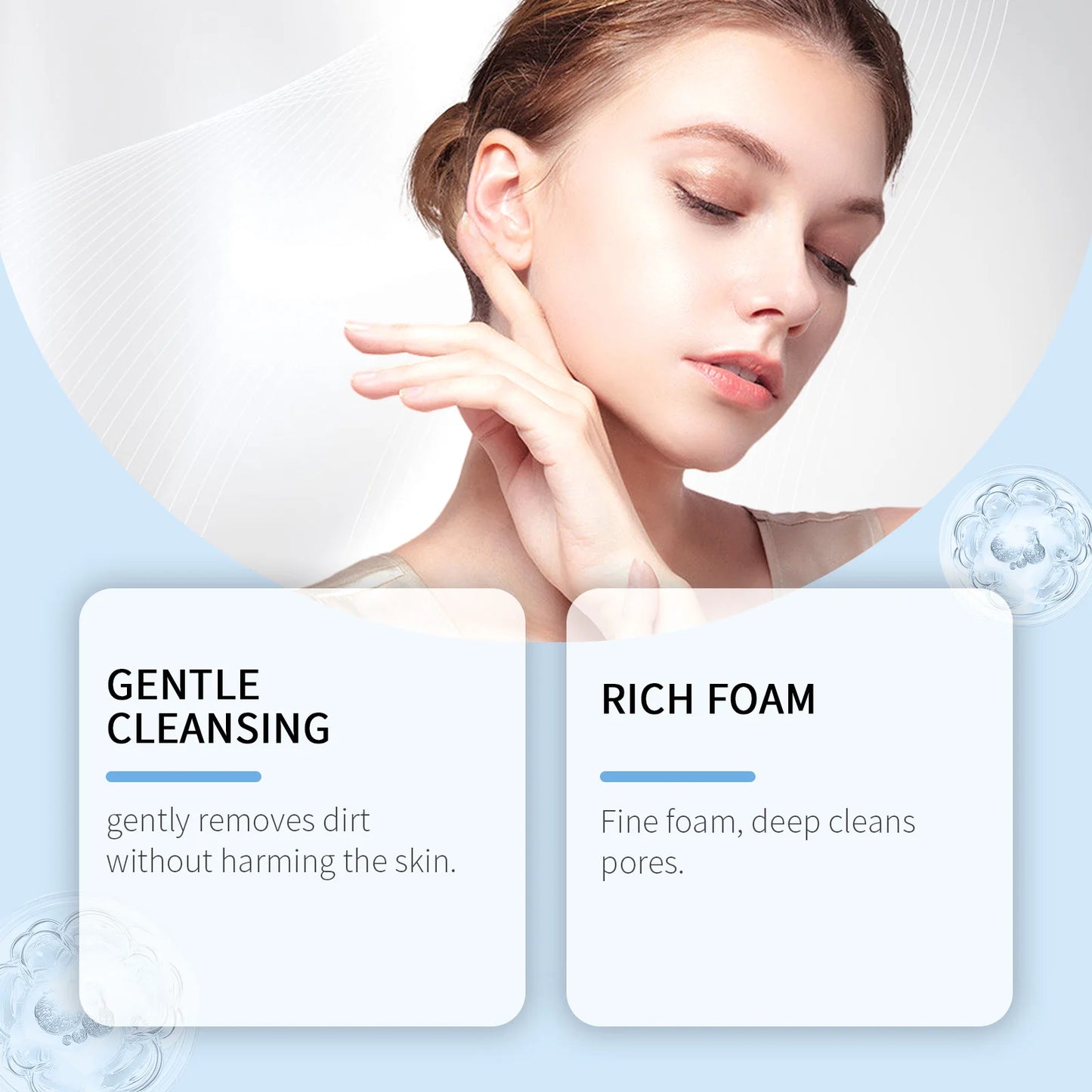 Collagen Facial Cleanser Mousse – Oil Control & Firming Foam
