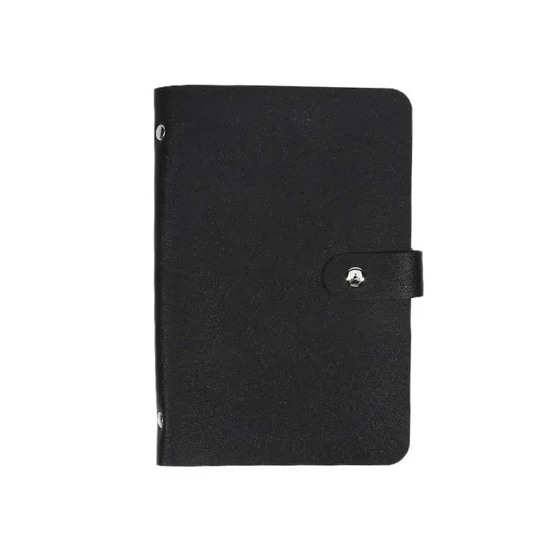Savings Money Book Banknote Album Money Holder Solid Color Album Cash Collect Book Money Saving Organizer Photocard Holder Peaceful Pleasures Health and Wellness Black