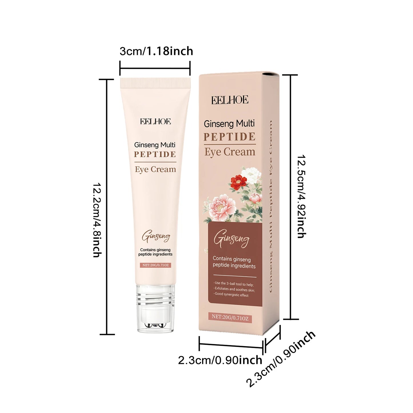 Ginseng Polypeptide Roller Eye Cream – Anti-Aging Dark Circles