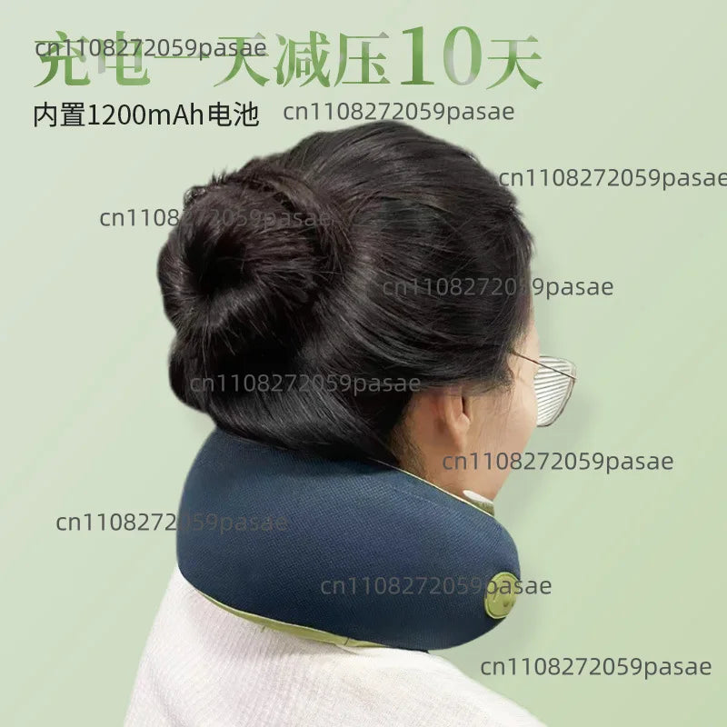 Electric Neck & Shoulder Massage Pillow | Portable Travel Massager
