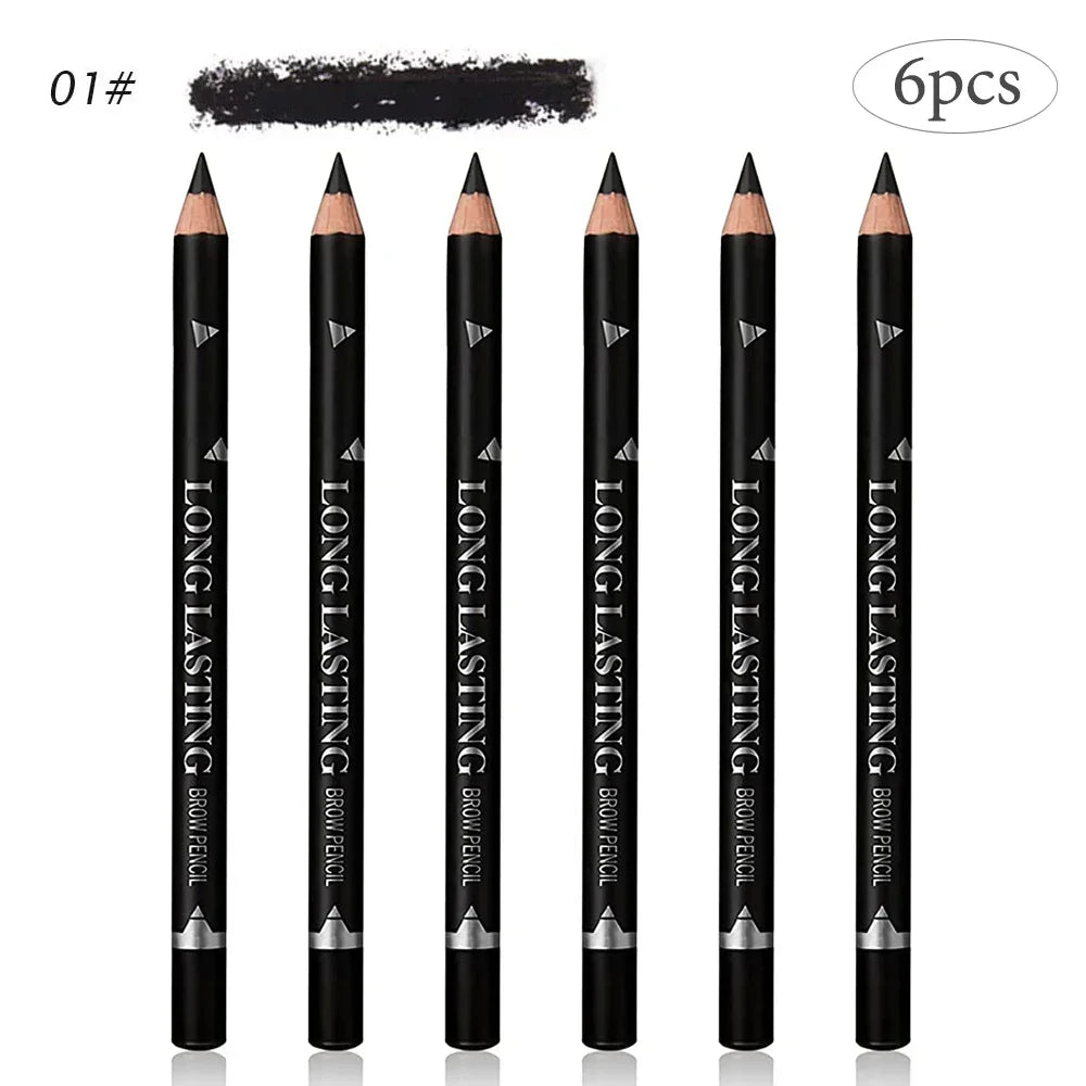Waterproof Eyebrow Pencil Set 6 or 12 Pcs – Natural Colors