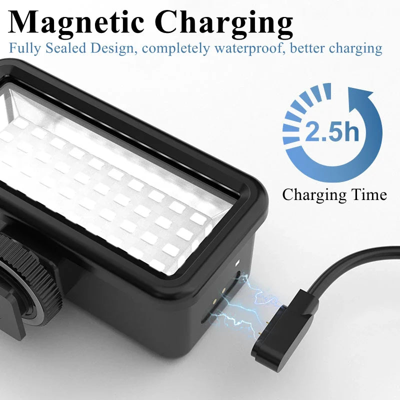 VeFly 40M Waterproof Underwater LED Fill Light for GoPro & DJI