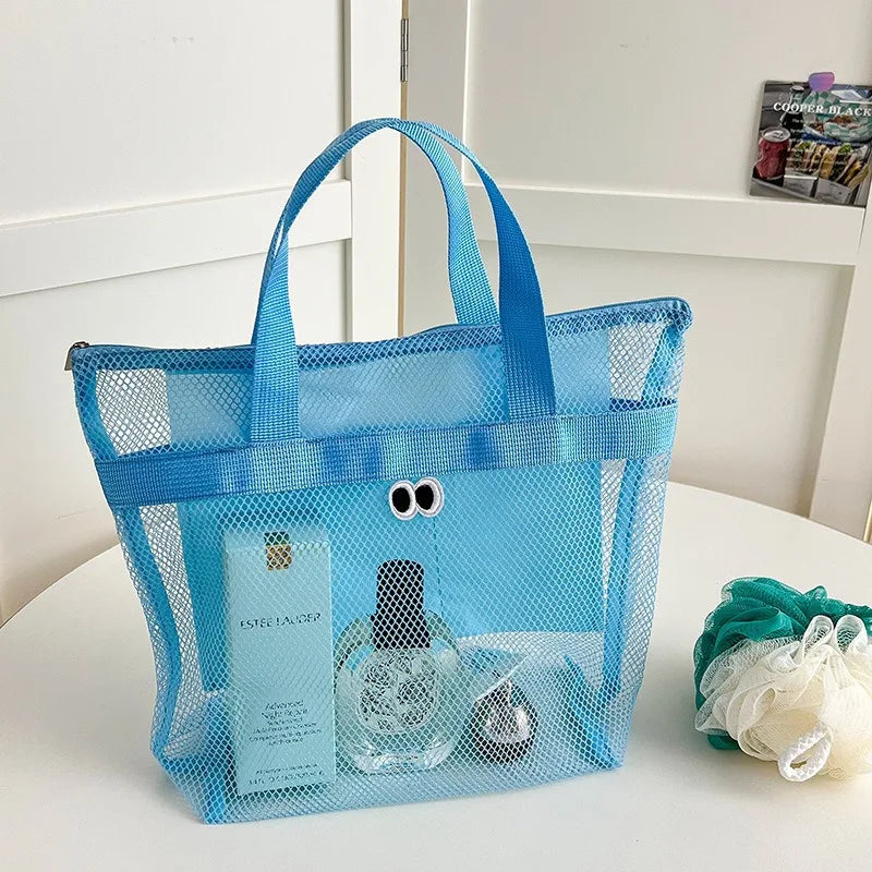 Portable Mesh Shower Caddy | Quick-Dry Travel Toiletry Bag