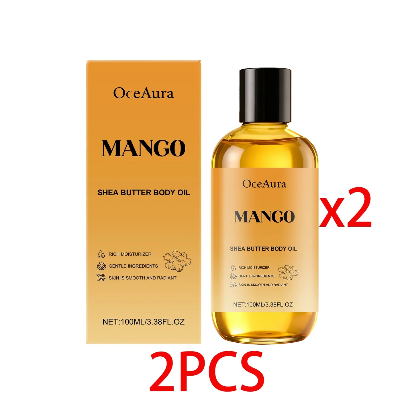 Mango & Shea Butter Body Oil – Hydrating & Nourishing | OceAura