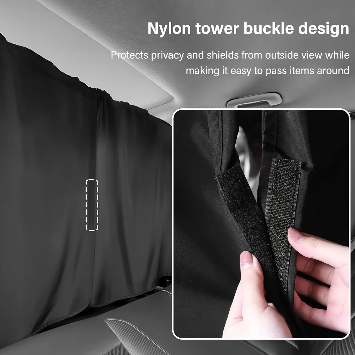 4-Piece Car Privacy Curtain Set | Window Shade for Travel & Camping